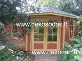 Kampinis medinis sodo namelis 40 mm, 360360 cm - nuotraukos Nr. 6