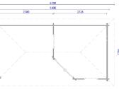 Medinis sodo namelis su pavėsine 40 mm, 580300 cm - nuotraukos Nr. 3