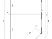 Kampinis medinis sodo namelis 40 mm, 450298 cm - nuotraukos Nr. 3