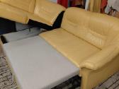 Naturalios odos kreminis kampas sofa-lova - nuotraukos Nr. 6