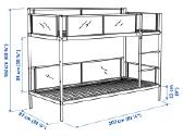 Atsiduodama Ikea dvigulė lova. - nuotraukos Nr. 3