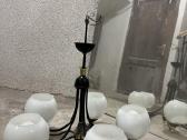 Vintažinė lempa pakabinimas šviestuvas artdeco - nuotraukos Nr. 4
