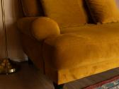 Aksominė garstyčių spalvos sofa - nuotraukos Nr. 6