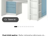 Dviaukštė lova su stalu ir spinta - nuotraukos Nr. 6