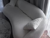 Balta Julep medžiaginė (boucl/teddy tipo sofa) - nuotraukos Nr. 2