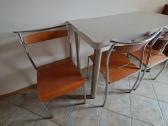 Virtuvės stalas 60x120 ir 3 kėdės - nuotraukos Nr. 2