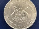 Uganda 1968 5 shillings Fao Cu-ni - nuotraukos Nr. 2