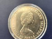 Folklendo s. 1983 50 pence Cu-ni - nuotraukos Nr. 2