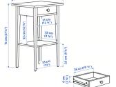 Ikea Hemne naktinis staliukai - nuotraukos Nr. 4