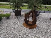Corten, dažyti metaliniai vazonai - nuotraukos Nr. 2