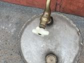 Rankų darbo metalo bačkutė su žalvariniu kraneliu - nuotraukos Nr. 5