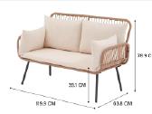 Lauko sofa / loveseat - nuotraukos Nr. 3