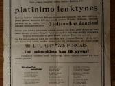 1930 Lietuvos ūkininkas reklama plakatas loterija - nuotraukos Nr. 2