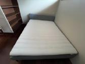 Ikea minkšta dvigulė lova su čiužiniu 160 x 200 cm - nuotraukos Nr. 2