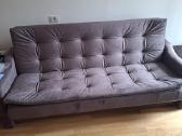 Šokolado spalvos sofa lova fotelis ir pufikas - nuotraukos Nr. 2