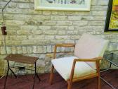 Vintažinis mid century bukmedžio fotelis - nuotraukos Nr. 20