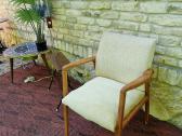 Vintažinis mid century bukmedžio fotelis - nuotraukos Nr. 22