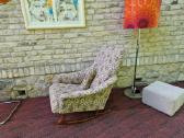 Vintažinis mid century supamas fotelis - nuotraukos Nr. 8