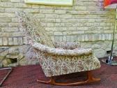 Vintažinis mid century supamas fotelis - nuotraukos Nr. 14