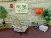 Vintažinis mid century supamas fotelis - nuotraukos Nr. 18