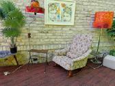 Vintažinis mid century supamas fotelis - nuotraukos Nr. 33