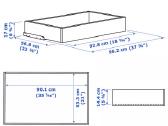 Spintos stalčius Ikea Pax Komplement - nuotraukos Nr. 3