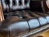 Klasikinis Chesterfield odinis biuro fotelis - nuotraukos Nr. 5