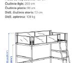 Aukšta lova Vitval (Ikea) - nuotraukos Nr. 4