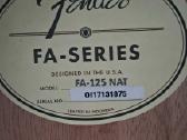 Akustinė gitara Fender Fa-125 Natural - nuotraukos Nr. 4