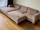 Kokybiška Softrend sofa-kampas su pufu - nuotraukos Nr. 2