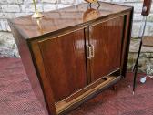 Vintažinė mid century raudonmedžio spintelė - nuotraukos Nr. 18