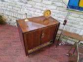Vintažinė mid century raudonmedžio spintelė - nuotraukos Nr. 21