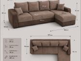 Parduodamas kampas -sofa - nuotraukos Nr. 2