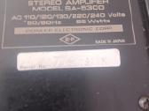Pioneer Sa 5300 Stiprintuvas Stereo Amplifier - nuotraukos Nr. 3