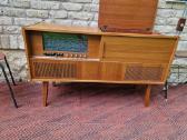 Vintažinis mid century tikmedžio audiocentras Saba - nuotraukos Nr. 29