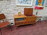 Vintažinis mid century tikmedžio audiocentras Saba - nuotraukos Nr. 38