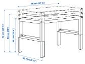 Ikea Pahl reguliuojamas stalas - nuotraukos Nr. 4