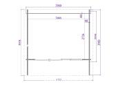 Medinis sodo namelis „Greenhaven 40“ 390300 cm - nuotraukos Nr. 4