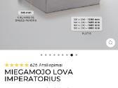 Lova Imperatorius su Lonas Tyla čiužiniu - nuotraukos Nr. 3