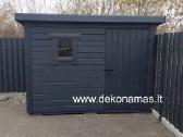 Karkasinis medinis sandėliukas 3x2 m - nuotraukos Nr. 4