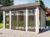 Medinis sodo namelis „solix“ 390x300 cm, 40 mm - nuotraukos Nr. 4
