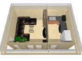 Medinis sodo namelis „Vitra Plus“580x390 cm, 40 mm - nuotraukos Nr. 3