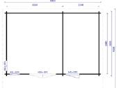 Medinis sodo namelis „Vitra Plus“580x390 cm, 40 mm - nuotraukos Nr. 5