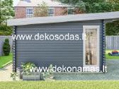 Medinis sodo namelis „Vitra Plus“580x390 cm, 40 mm - nuotraukos Nr. 2
