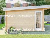 Medinis sodo namelis „Vitra Plus“580x390 cm, 40 mm - nuotraukos Nr. 7