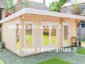 Medinis sodo namelis „Vitra Plus“580x390 cm, 40 mm - nuotraukos Nr. 8