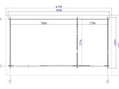 Medinis sodo namelis „Minero Plus“600x300 cm,40mm - nuotraukos Nr. 4