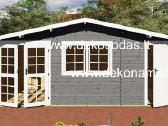 Medinis sodo namelis „Minero Plus“600x300 cm,40mm - nuotraukos Nr. 6