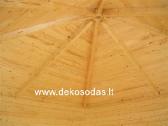 Kampinis medinis sodo namelis 28 mm, 260x260 cm - nuotraukos Nr. 5