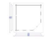 Kampinis medinis sodo namelis 40 mm, 400x400 cm - nuotraukos Nr. 4